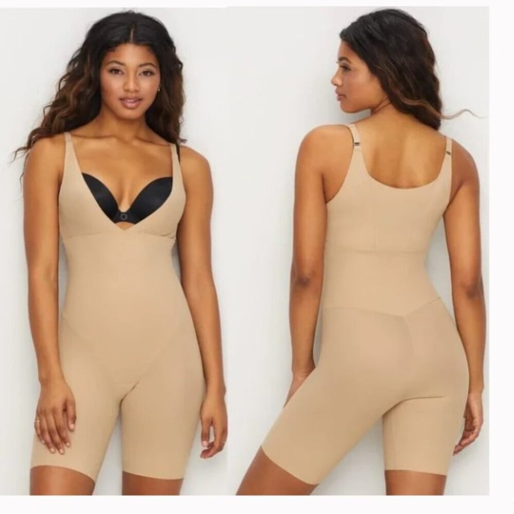 Control It Nude Shapewear Bodysuit Firming Smooth Seamless Compression Medium